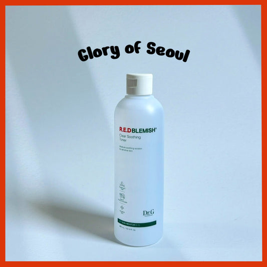 Dr.G RED Blemish Clear Soothing Toner 300mL/10.14oz KOREA Beauty Korean Skin Care Calming Mild exfoliation AHA BAH Hydrating Hyaluronic acid
