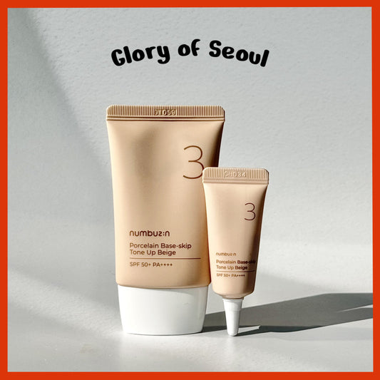 NUMBUZIN No.3 Porcelain Base-skip Tone Up Beige (5ml, 35ml, 50ml)