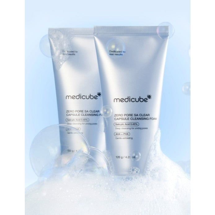 MEDICUBE Zero Pore SA Clear Capsule Cleansing Foam 120g