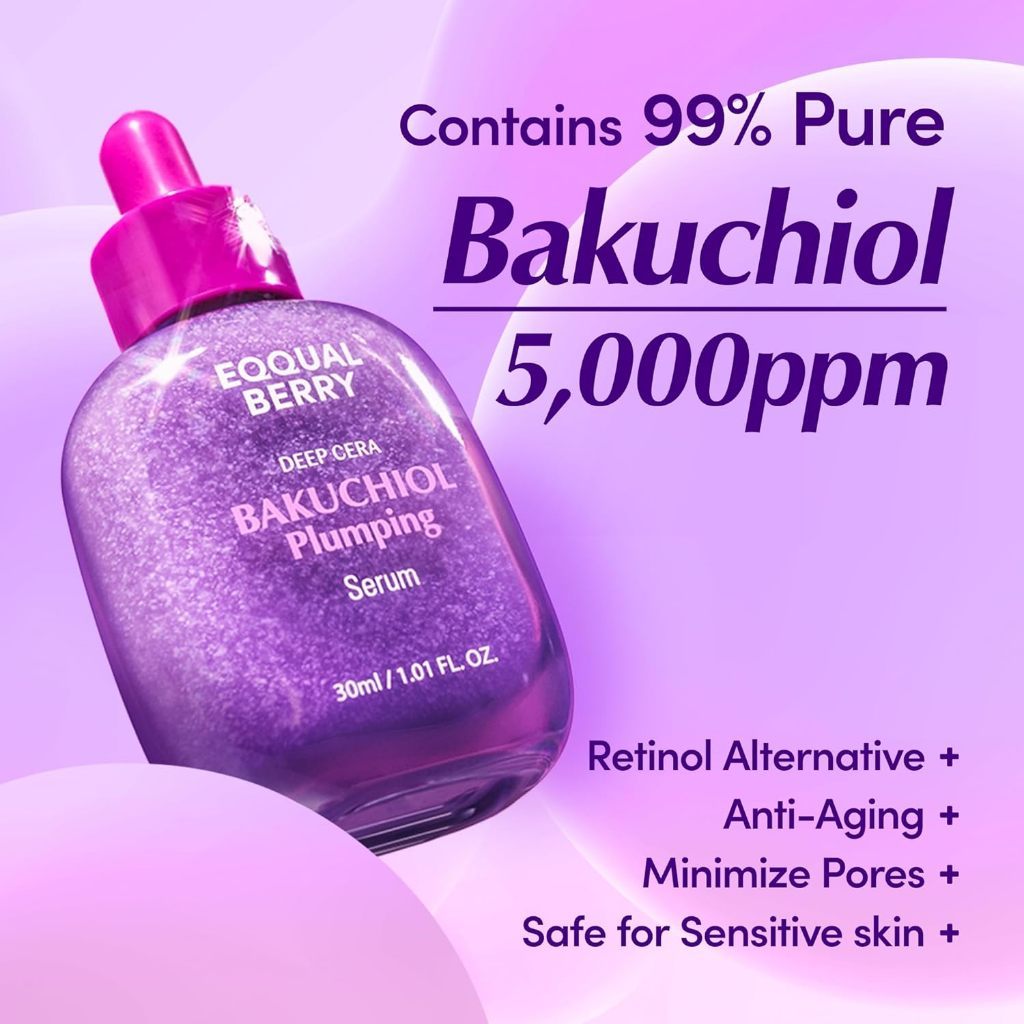 EQQUALBERRY Bakuchiol Plumping / Vitamin Illuminating Serum 30ml