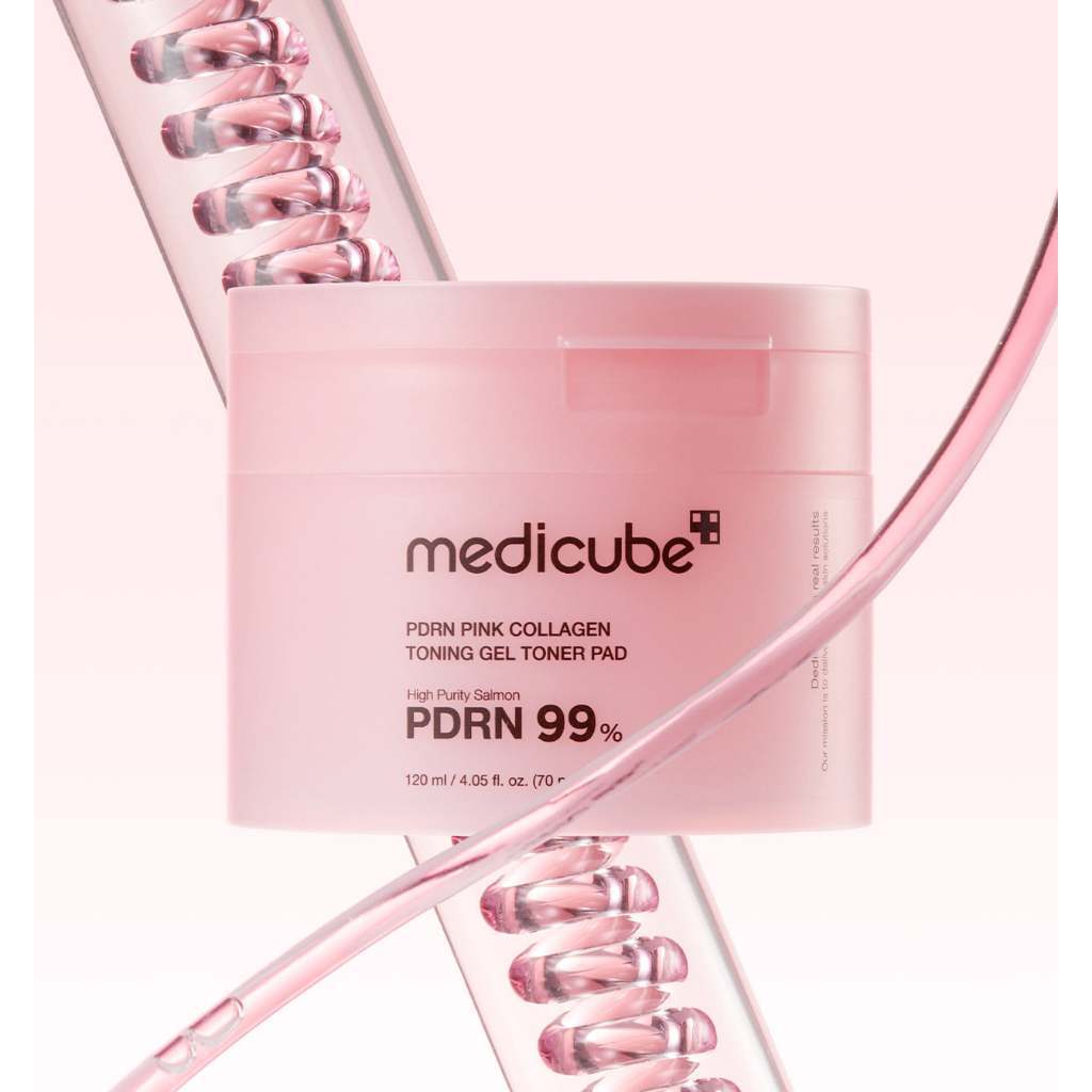 MEDICUBE PDRN Pink Collagen Toning Gel Toner Pad 70pads