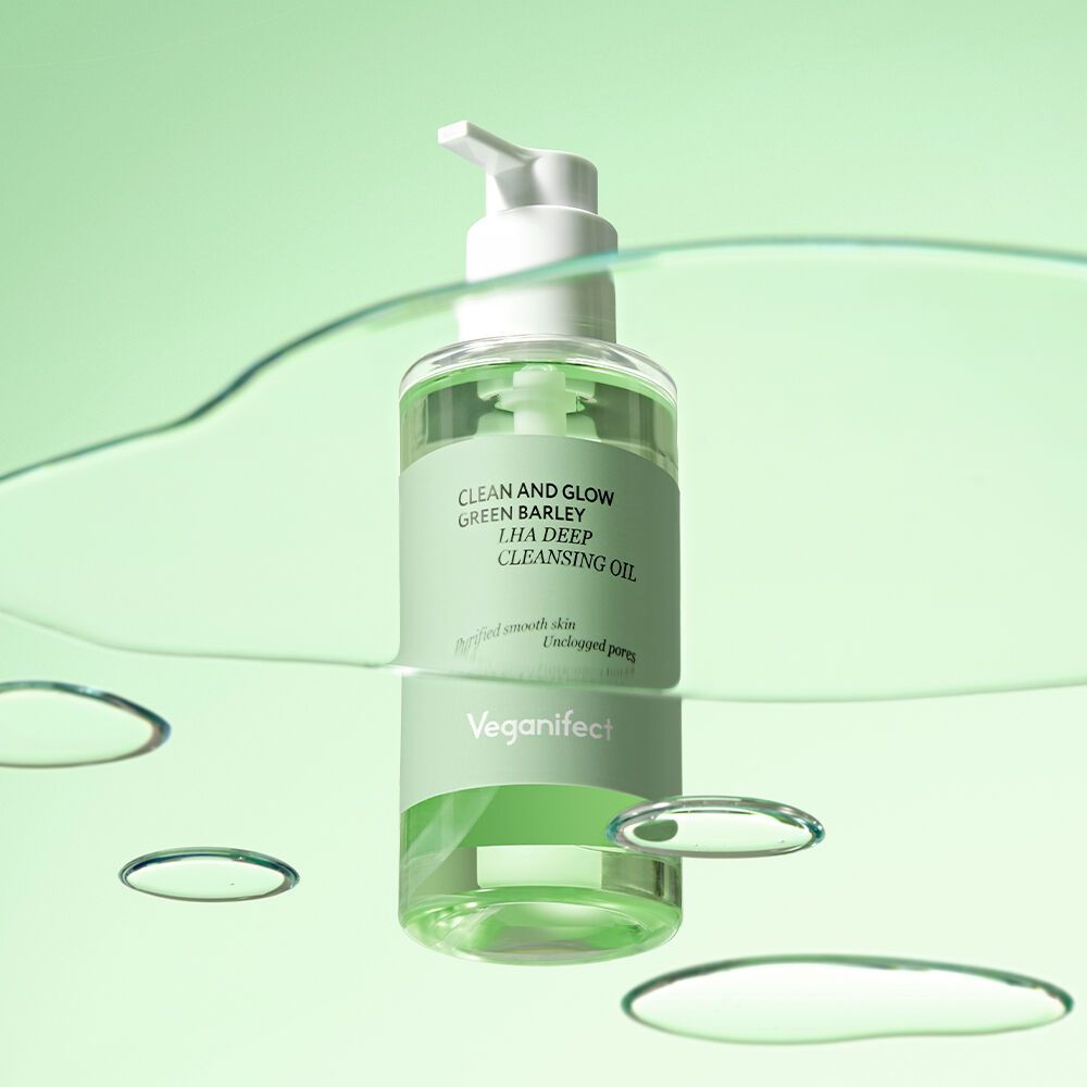 [New] VEGANIFECT. Clean & Glow Green Barley LHA Deep Cleansing Oil 205ml