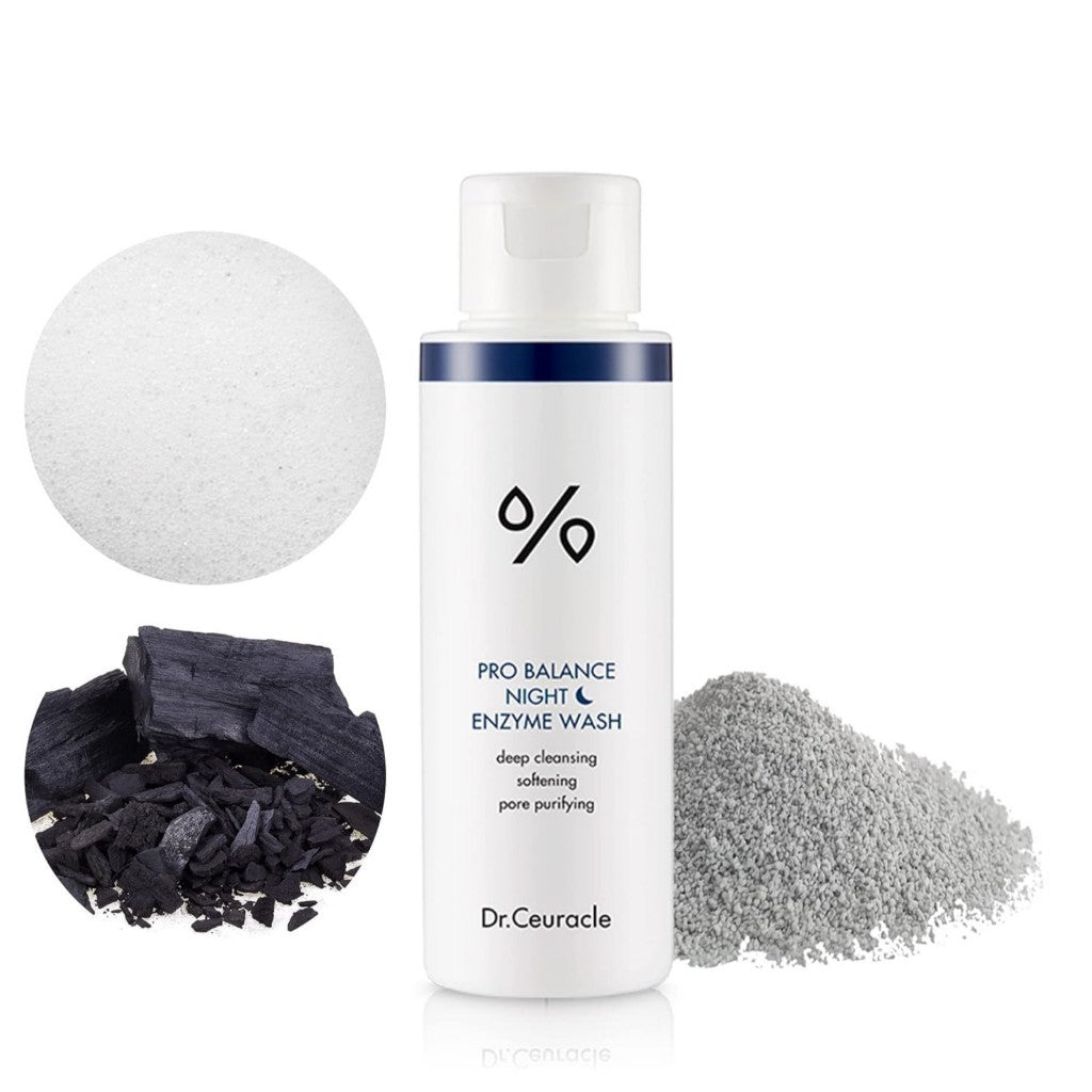 Dr.Ceuracle Pro Balance Morning & Night Enzyme Wash, 50g | Maltose, Corn Starch Powder Cleanser Removing Sebum | Exfoliating, pH Balancing Care