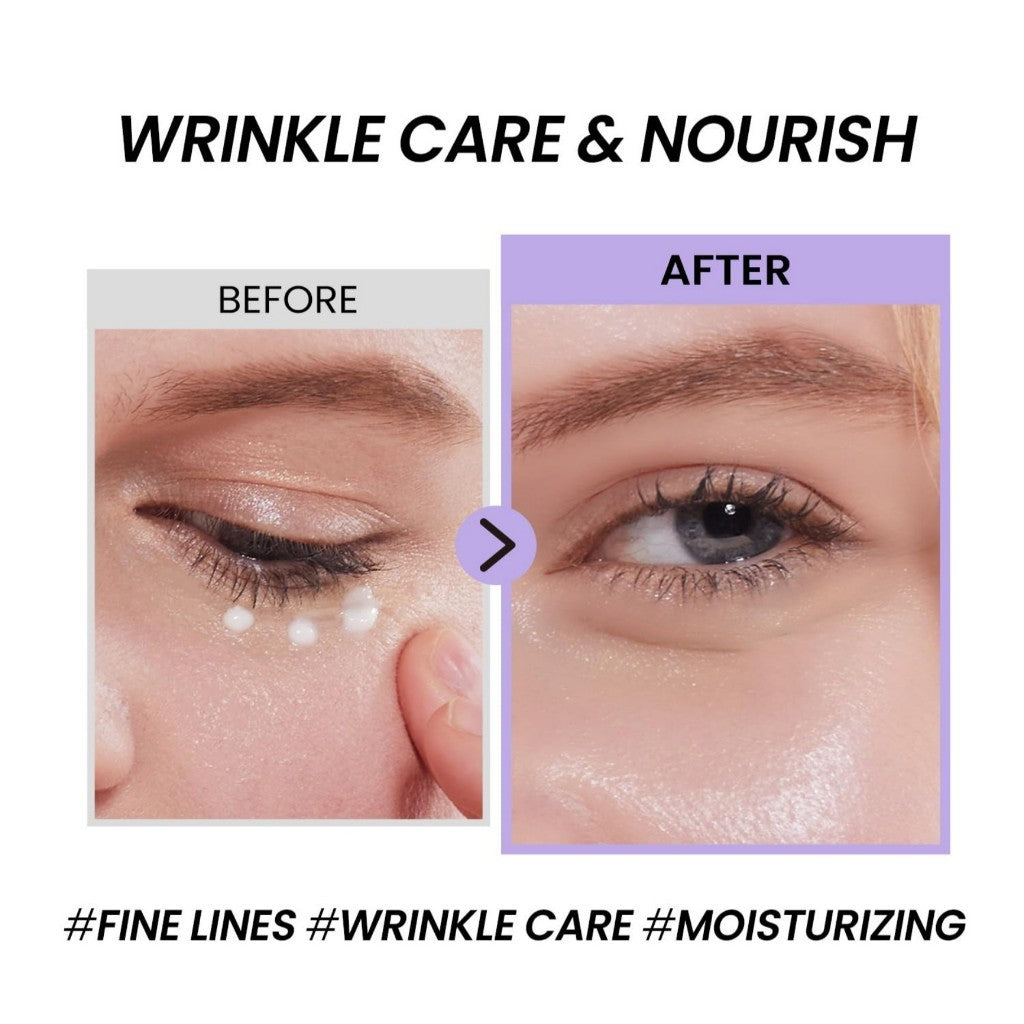 [COXIR] BLACK SNAIL COLLAGEN EYE CREAM, 30mL l Black-3-Complex: Black Rice, Bean, Sesame, Snail Mucin, Niacinamide, Collagen