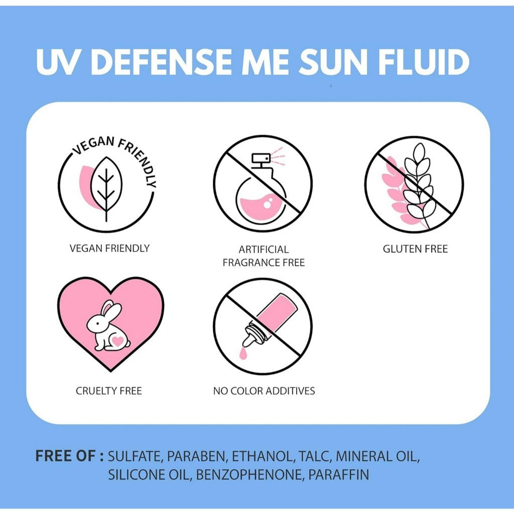 [MAKE PREM] UV Defense Me Daily Sun Fluid, 150mL | Vegan Non-greasy Calming Hydrating SPF 50+ PA++++ make p:rem