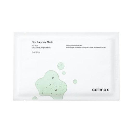 CELIMAX The Real Cica Calming Ampoule Mask 27ml (1 Or 5 Sheets)