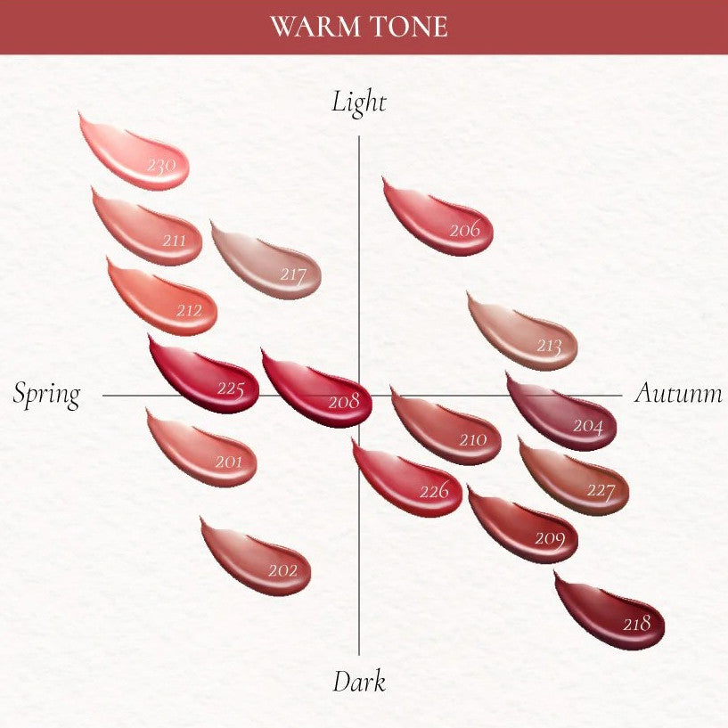 DINTO Blur-glowy lip tint (30 colors) 3.5g