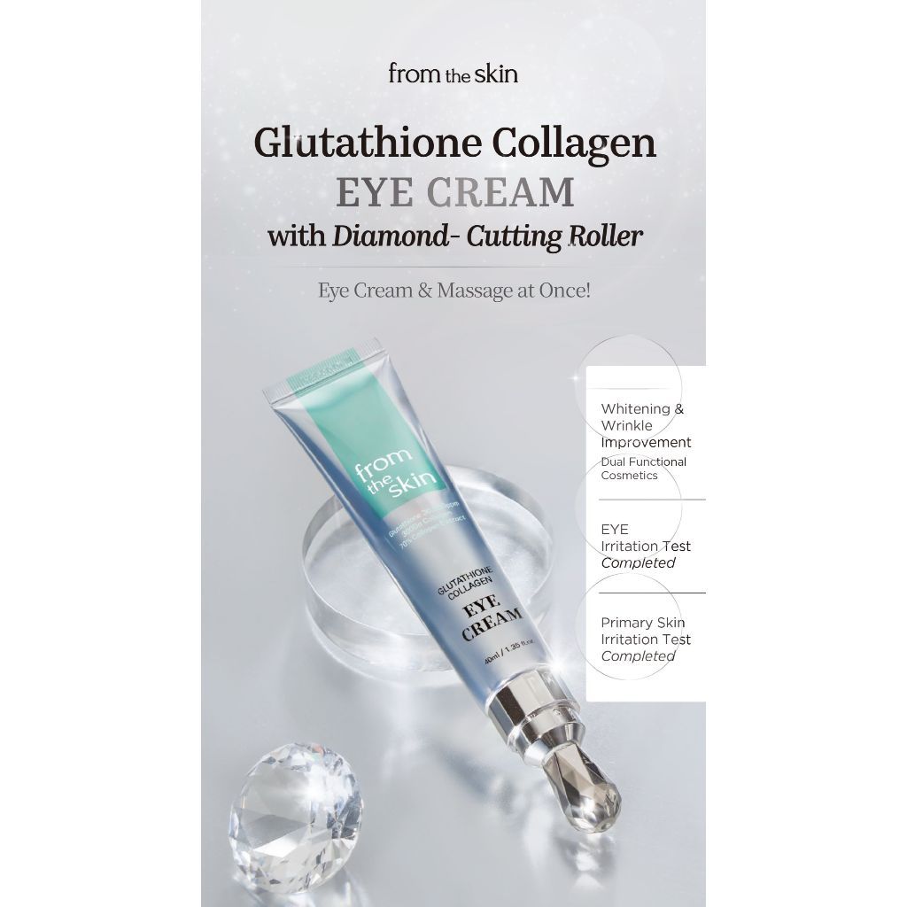 Creme para os olhos com glutationa Fromtheskin 40ml / Espuma de limpeza 150ml