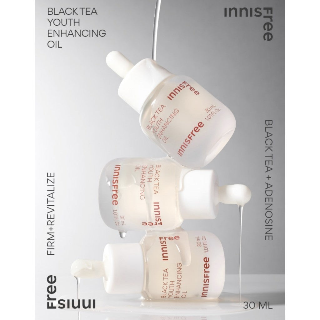 [Innisfree] Black Tea Youth Enhancing Oil, 30mL