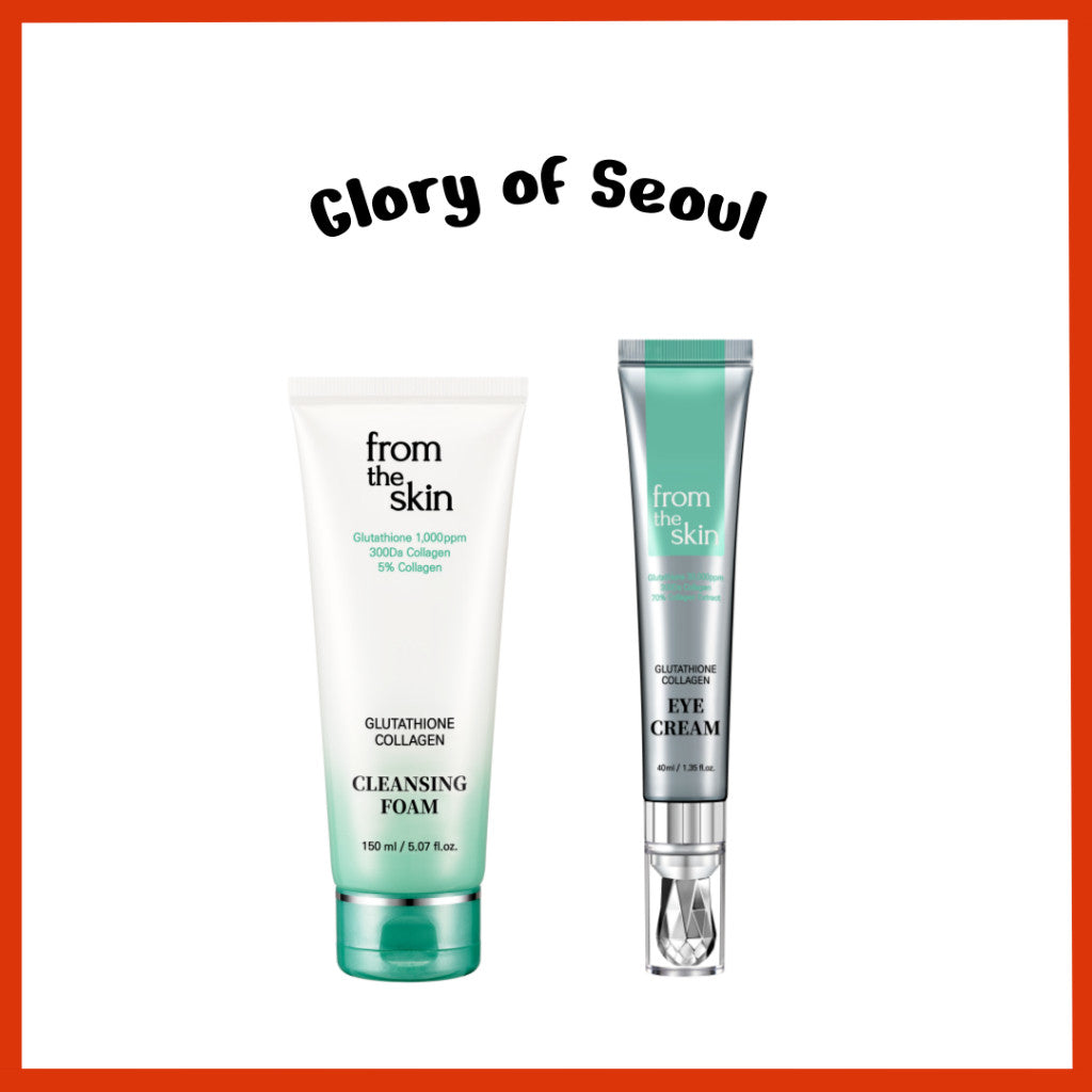 Crema para ojos con glutatión Fromtheskin 40 ml / Limpiador en espuma 150 ml