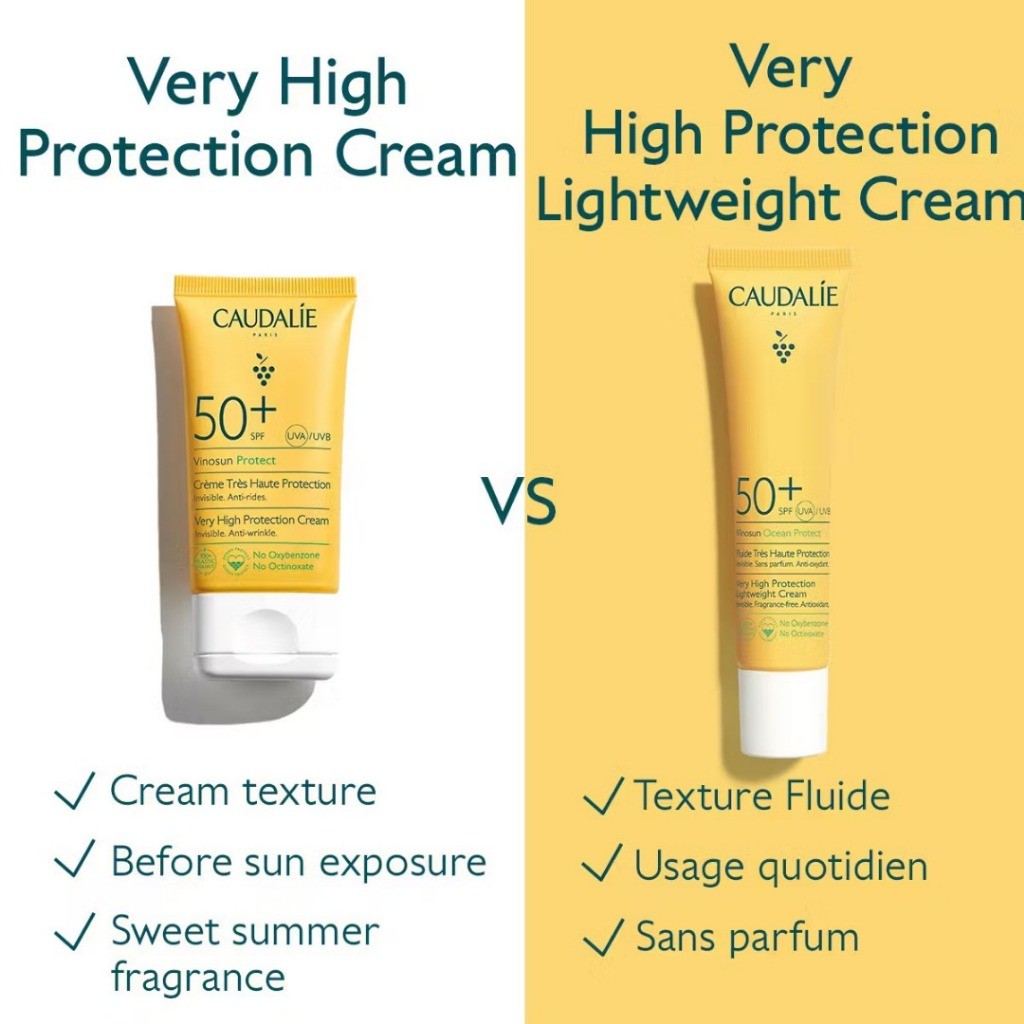 [Caudalie] Vinosun Protect Very High Protection Lightweight Cream SPF50+, 40mL