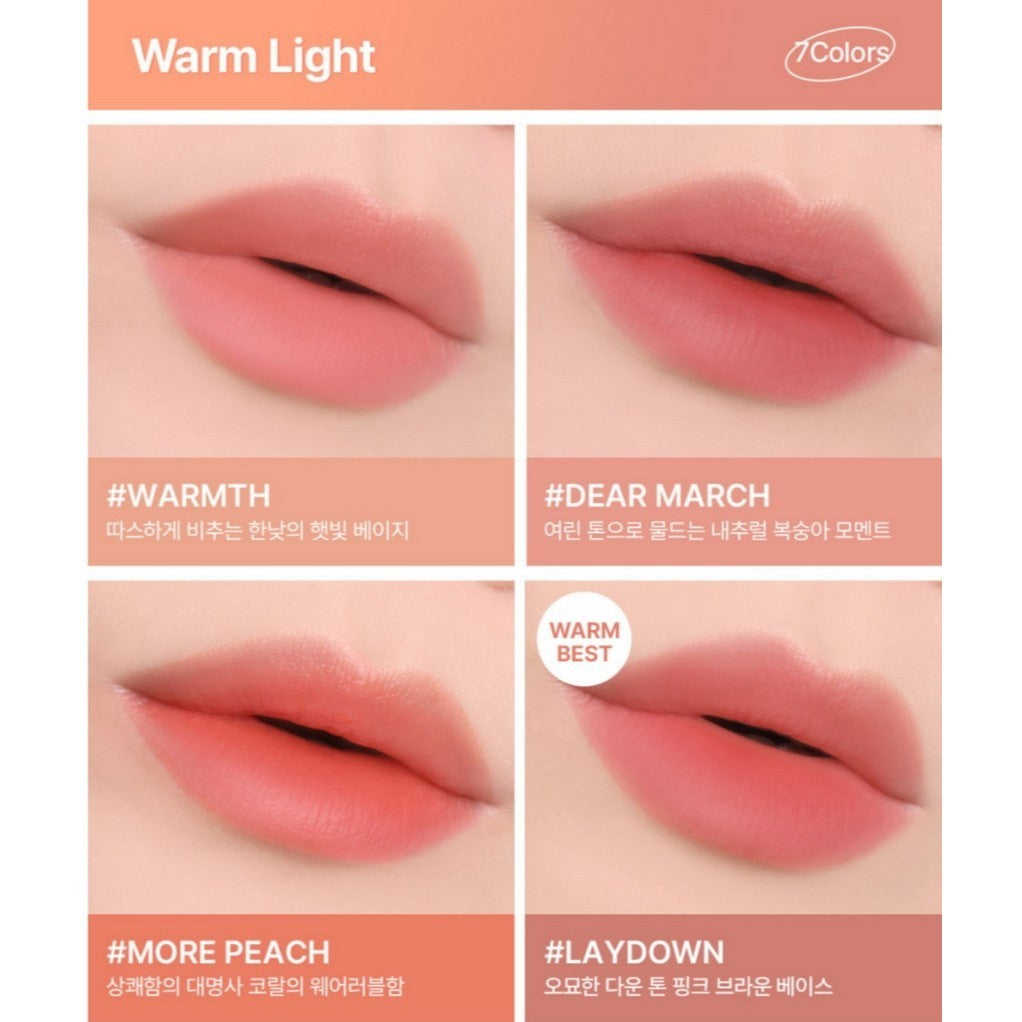 3CE BLUR WATER TINT(4.6g) 20 Colors | soft lip with less smear with a blurry finish