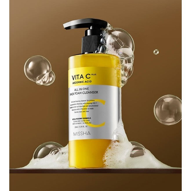 MISSHA Vita C Plus All in 1 Pack Foam Cleanser 200ml