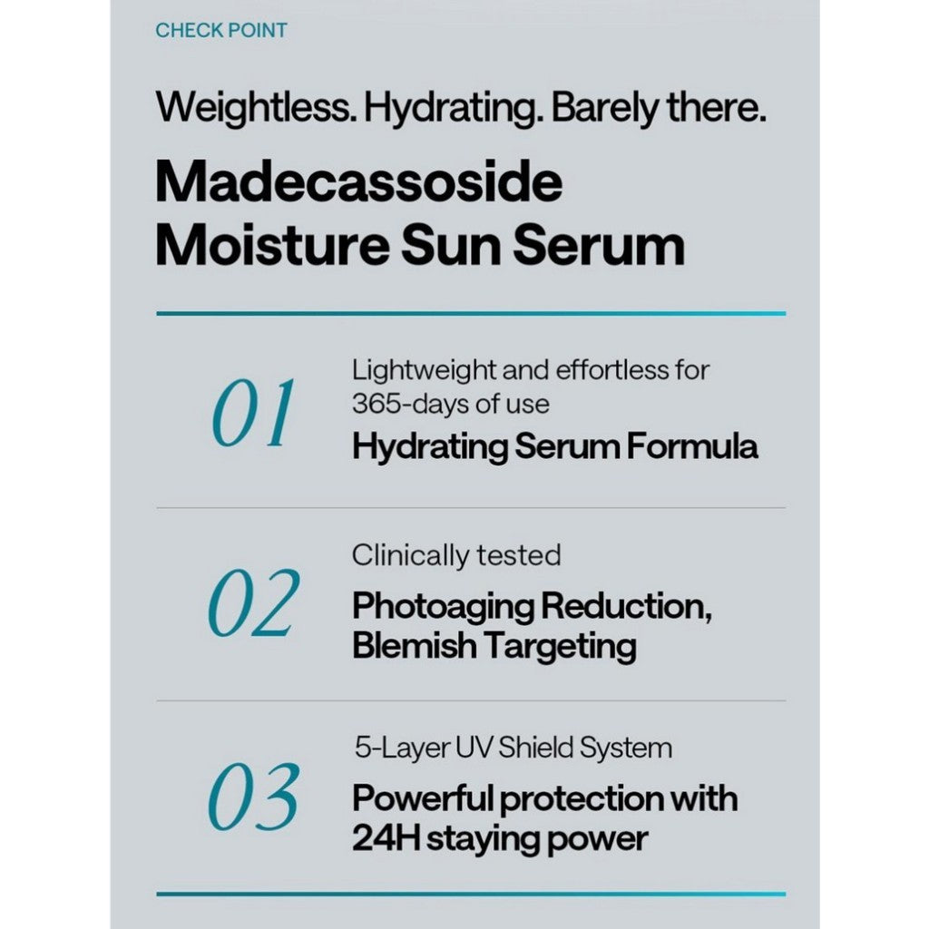 MEDIHEAL Madecassoside Moisture Sun Serum Blemish Repair 50g | SPF50+ PA++++