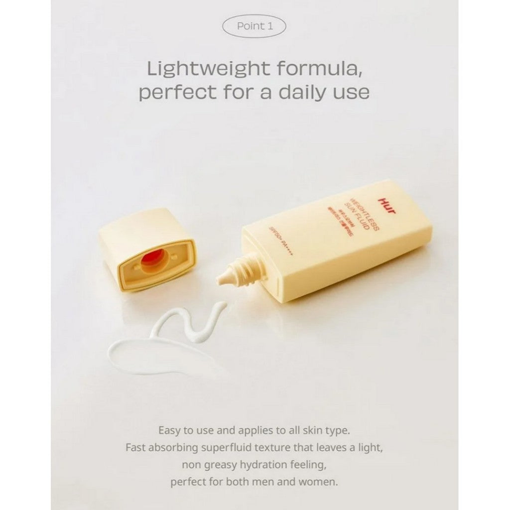 HOUSE OF HUR Weightless Sun Fluid 50ml,  Tropical Dew Sunscreen 50ml