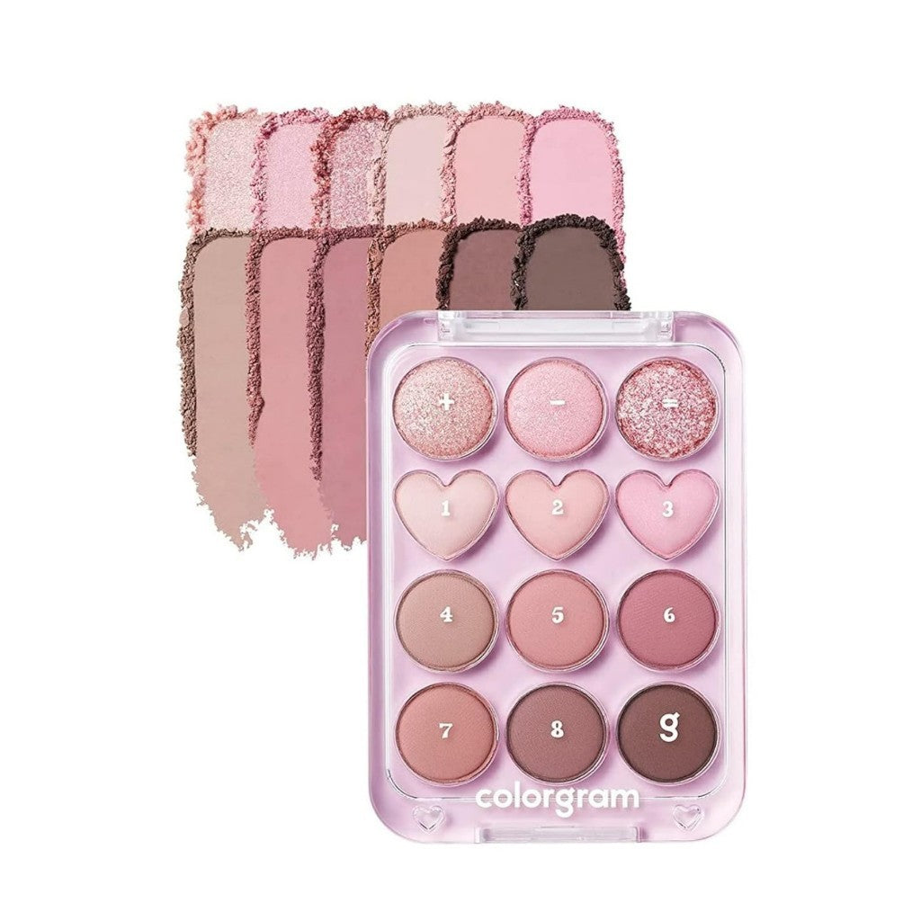 COLORGRAM Pin Point Eyeshadow Palette, 9.9g (7 Colors)