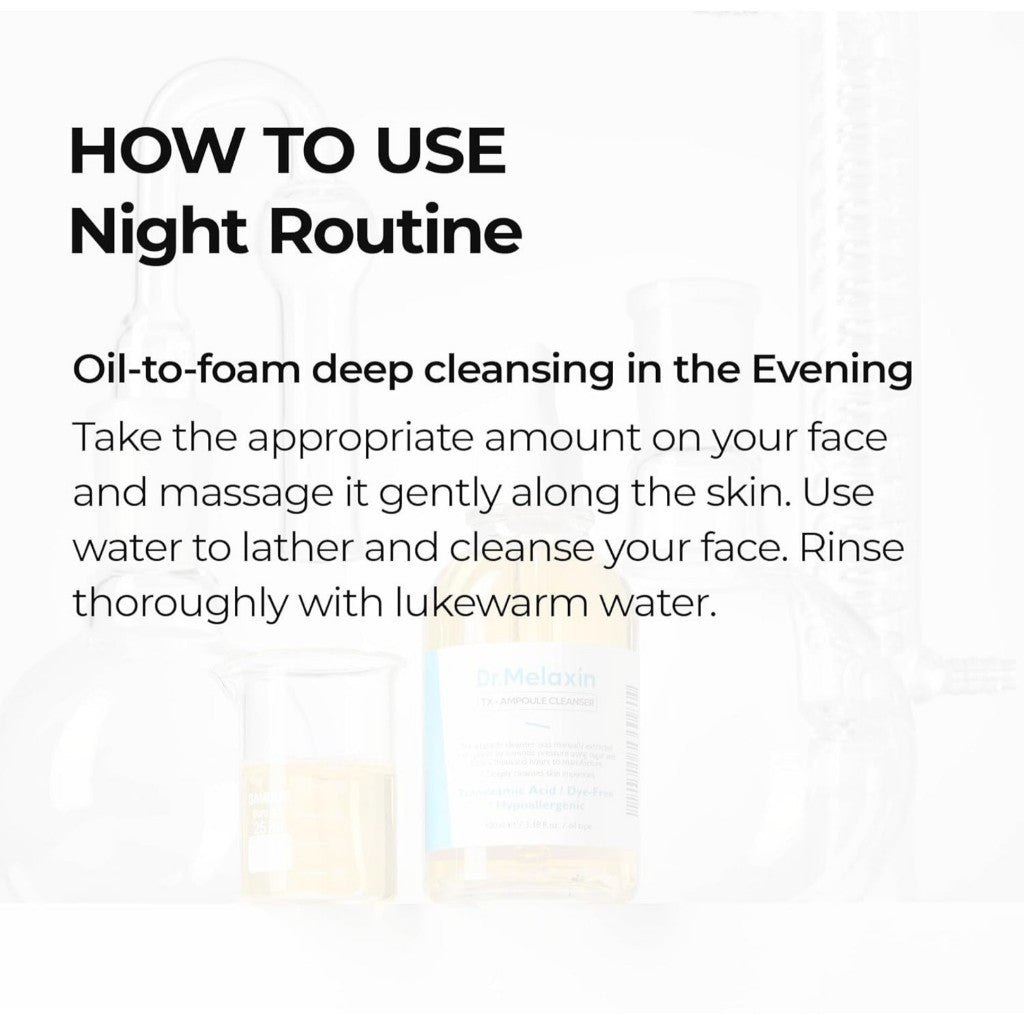 DR.MELAXIN TX Ampoule Cleanser 100ml / 5.07fl oz, Moisturizing, Cleansing for Sensitive Skin