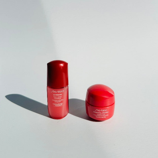 [MINI] Shiseido Essential Energy Hydrating Cream 15ml / Ultimune Power Infusing Serum 10ml