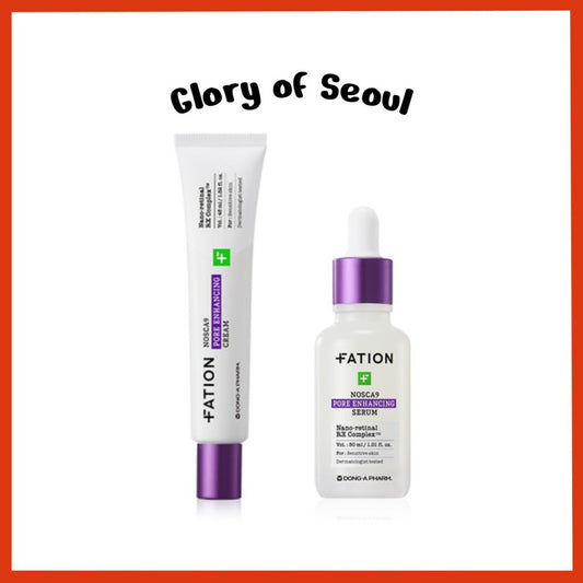FATION Nosca9 Pore Enhancing (Cream 45mL / Serum 30mL)