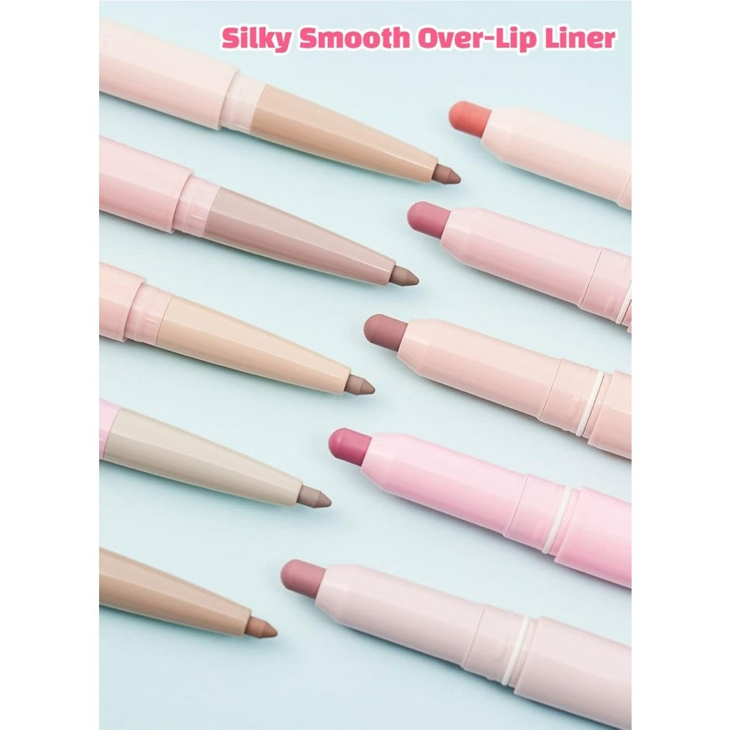 COLORGRAM All In One Over-Lip Maker (0.5g*0.2g) | 5 Colors, Matte finish, Bigger and Fuller Lips, Plumping effect, Smooth creamy texture