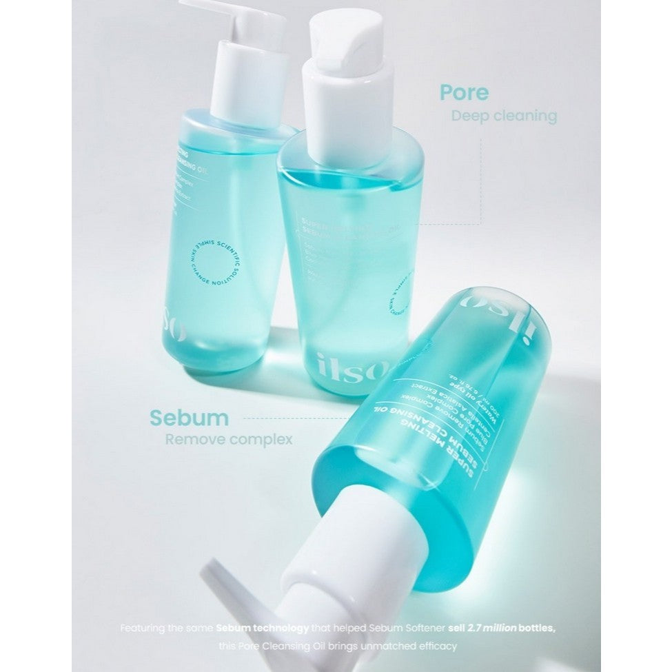 ilso Natural Mild Cleansing Oil / Super Melting Sebum Cleansing Oil, 200ml (2 Types)