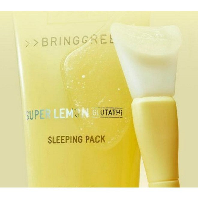 BRING GREEN Super Lemon Glutathione Sleeping pack, 100ml (+ Brush gift)