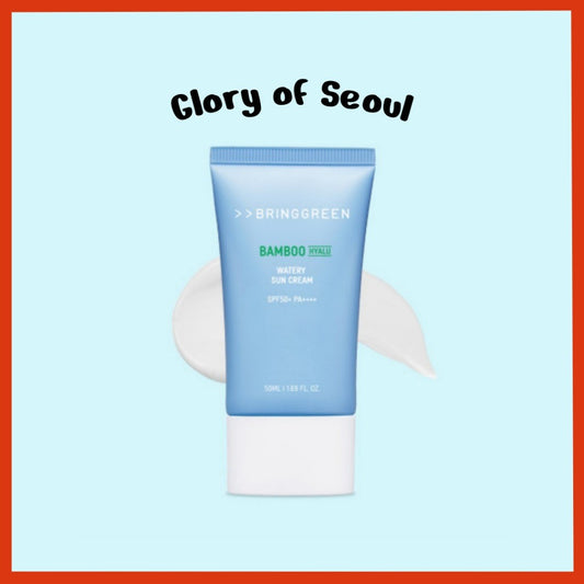 [Bring Green] Bamboo Hyalu Watery Sun Cream, 50ml | SPF50+ PA++++, Reef Safe