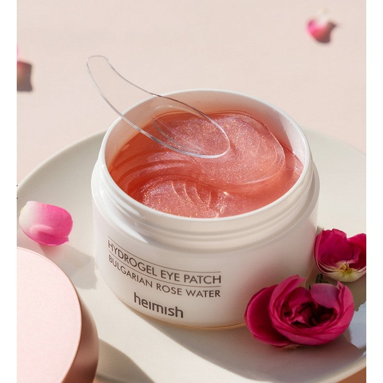 Parches de hidrogel para ojos HEIMISH Bulgarian Rose Water (60 unidades)
