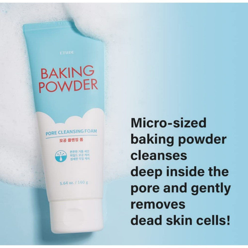ETUDE Baking Powder Cleansing Foam 3 Types (Pore / B.B Deep)