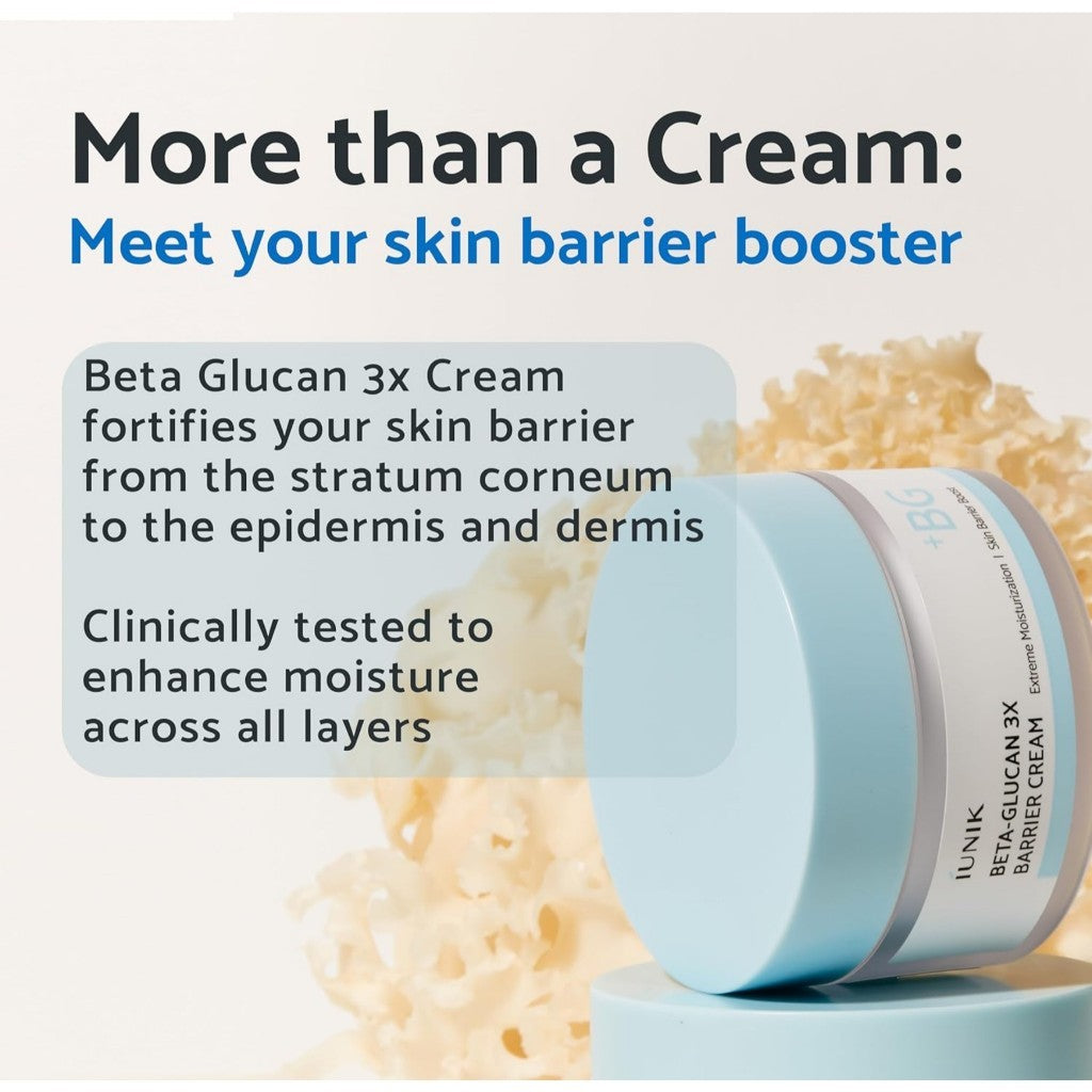 IUNIK Beta-Glucan 3x Barrier Cream, 50mL