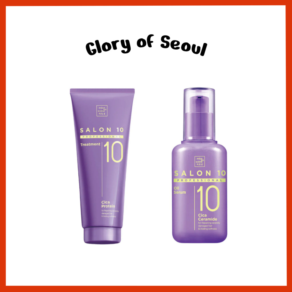 Mise En Scene Salon10 Professional Cica Ceramide Oil Serum 60ml / Protein Treatment, 215 ml