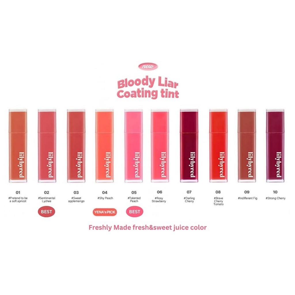 LILYBYRED Bloody Liar Coating Tint (20 Colors)