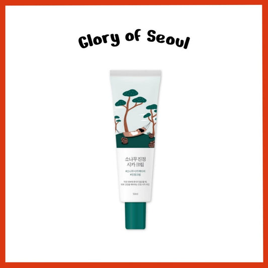 ROUND LAB Pine Calming Cica Cream 50mL | 5-CICA solution for hormonal breakouts, acne-prone skin and rosacea, Nourishing & moisturizing cream (1.69fl.oz)