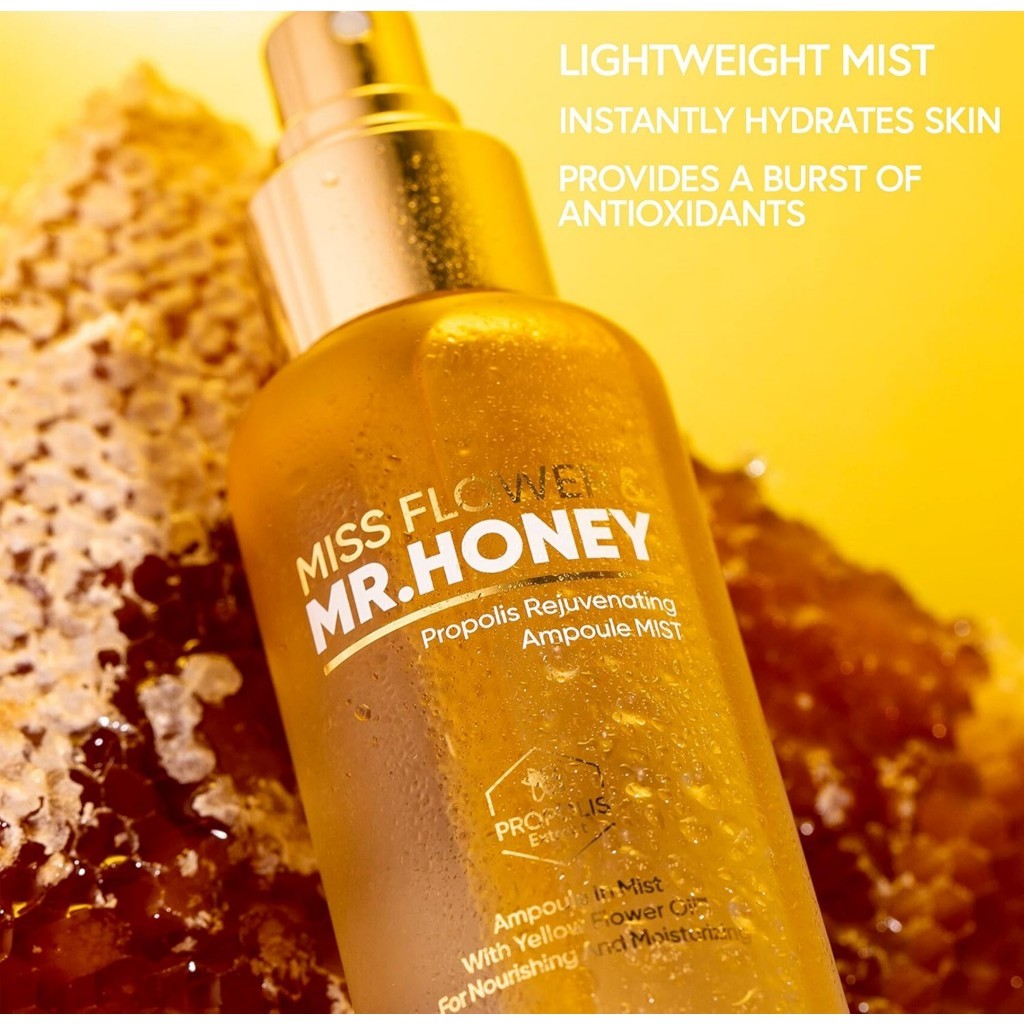 BANILA CO Miss Flower & Mr Honey Propolis Rejuvenating Ampoule Mist, 99mL