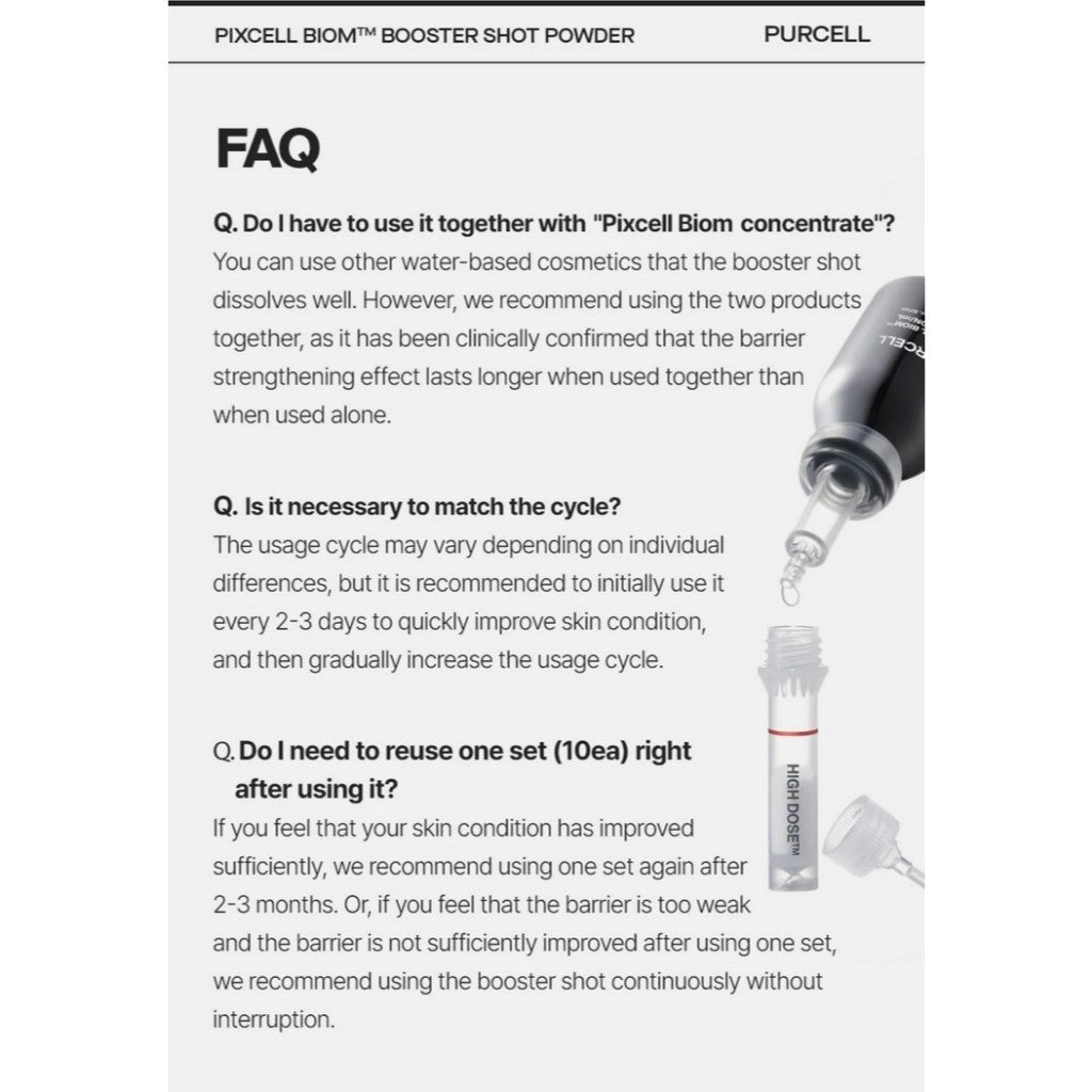 PURCELL Pixcell Biom Booster Shot Powder, 10ea