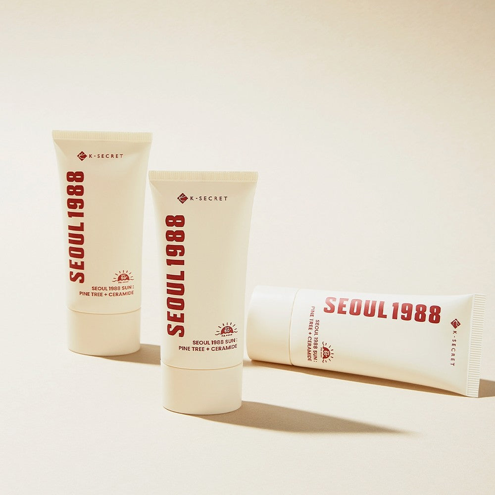 K-SECRET SEOUL 1988 Sunscreen : Pine Tree + Ceramide SPF50+ PA++++ 50ml