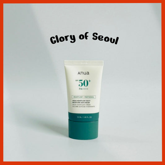 ANUA Heartleaf Silky Moisture Mild Sunscreen SPF 50+ PA++++ 50ml