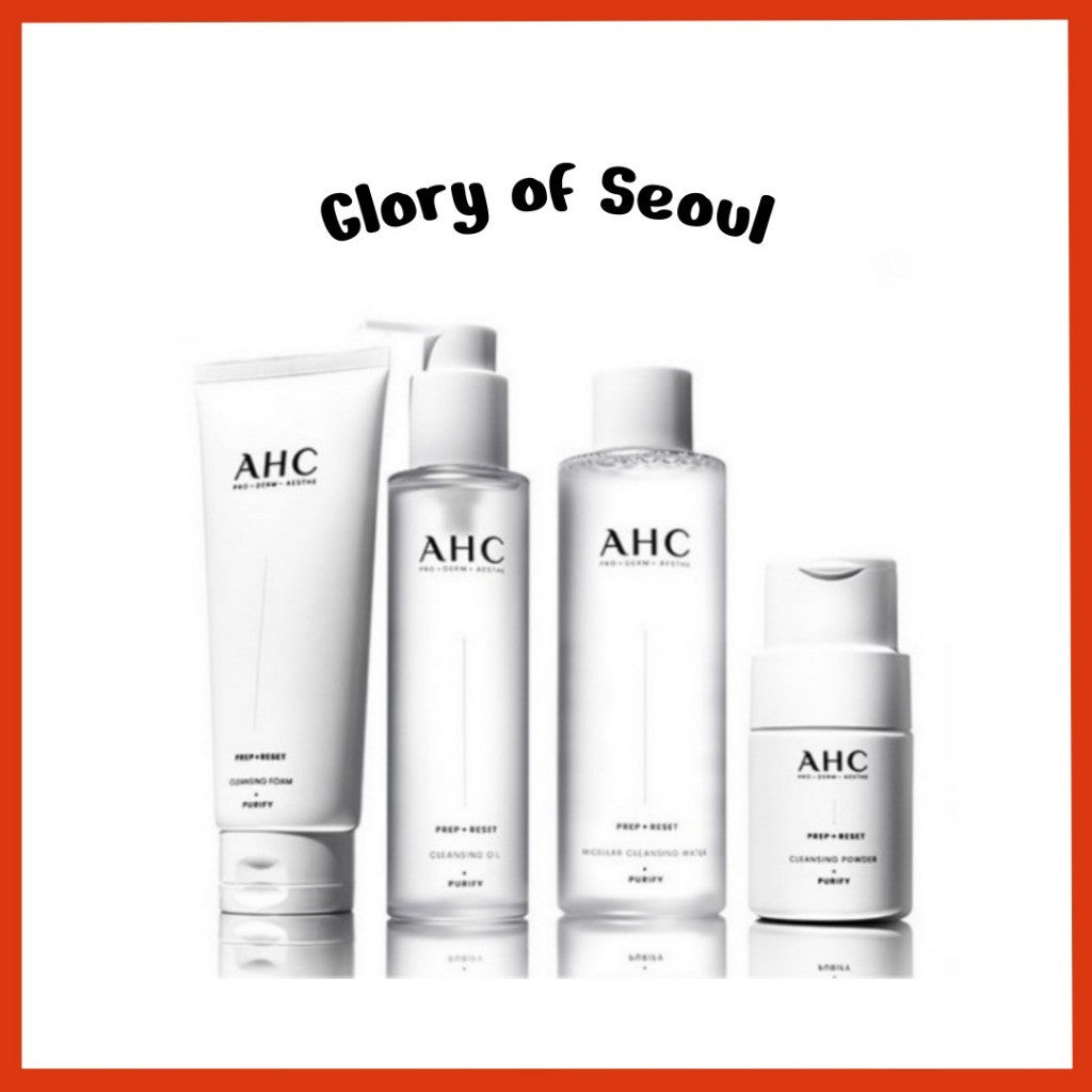 [NEW] AHC PREP + RESET Cleansing Collection (Cleansing foam / Cleansing oil / Cleansing water / Cleansing powder)