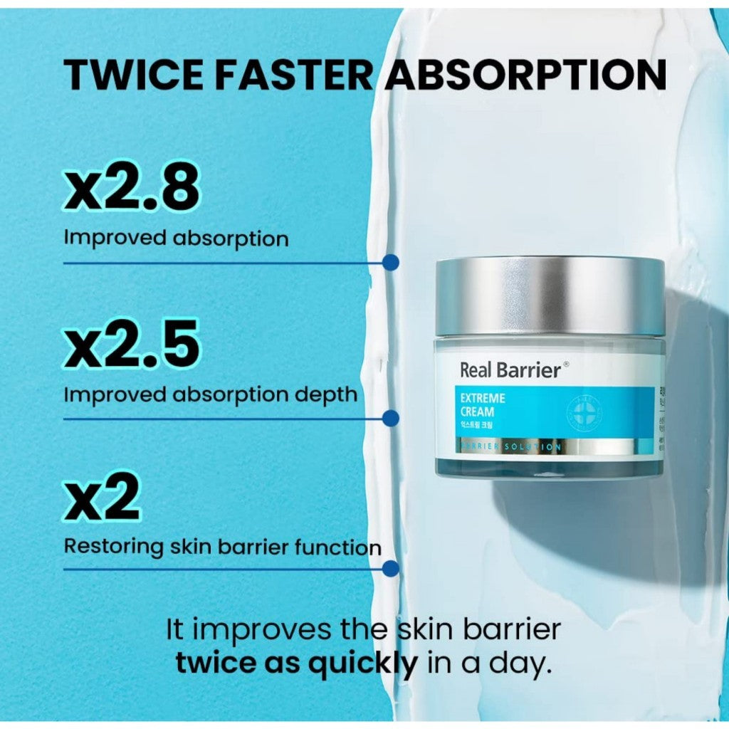 Real Barrier Extreme Cream 75ml (Tube) - Rich Anti-Ageing Moisturising Cream with Hyaluronic Acid and Ceramides