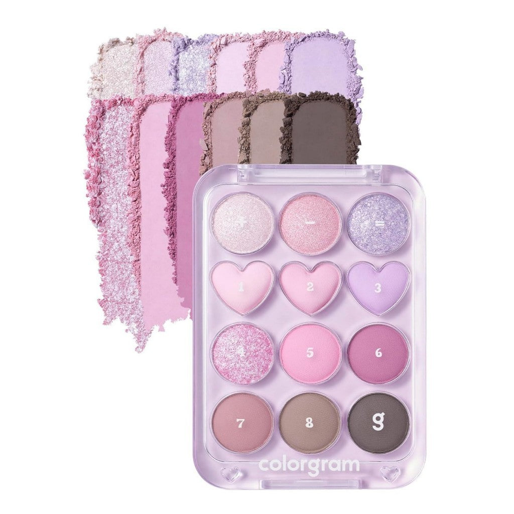 COLORGRAM Pin Point Eyeshadow Palette, 9.9g (7 Colors)