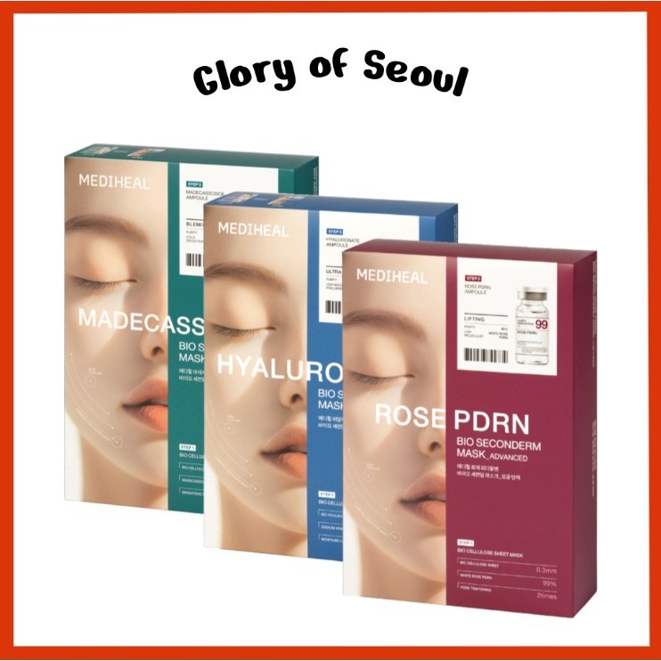 [NEW] MEDIHEAL Bio Seconderm Mask, 1Sheet / 3 Types