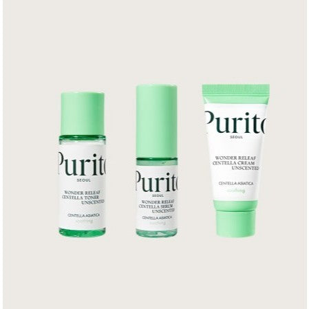 [MINI KIT] PURITO Mini Wonder Releaf Centella Unscented Kit