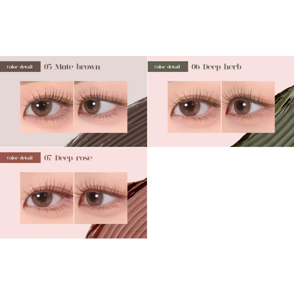 mude Inspire Skinny Curling & Multi-Fixer Volumizing Curling Mascara (10 Types)