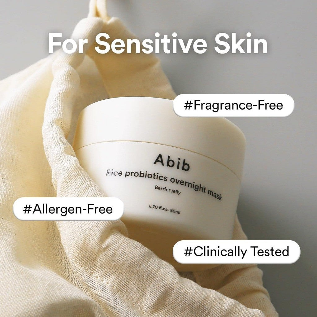 Abib Overnight Mask Jelly 80ml (2 Types) | Rice Probiotics Barrier / PDRN Collagen Mask Firming