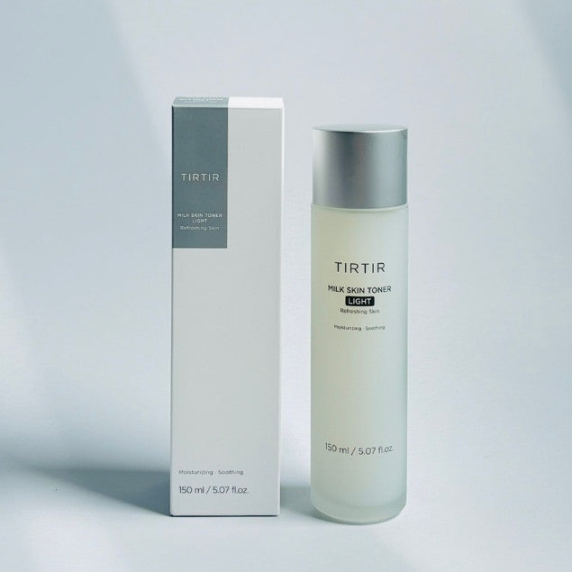 TIRTIR Milk Skin Toner Light (50mL / 150mL) | Instant Hydration with 4% Niacinamide, Pore-tightening, Vegan toner for Acne-prone
