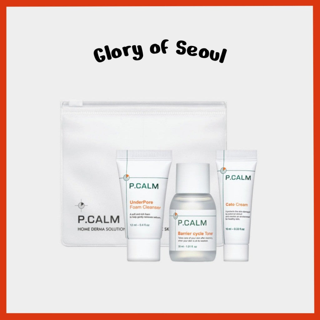 P.CALM Trial KIT (Underpore Foam Cleanser 12 ml + Barrier Cycle Toner 30 ml + Cato Cream 10 ml)