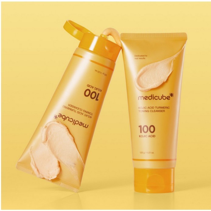 MEDICUBE Kojic Acid Turmeric Toning Cleanser 120g