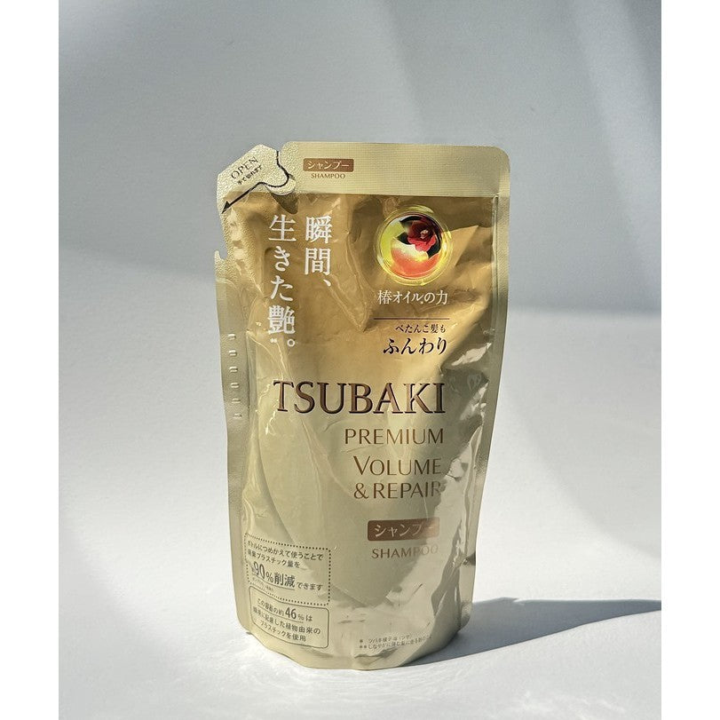 [REFILL] SHISEIDO Tsubaki Premium Repair Hair Mask 150g, Intensive Sampoo 330g