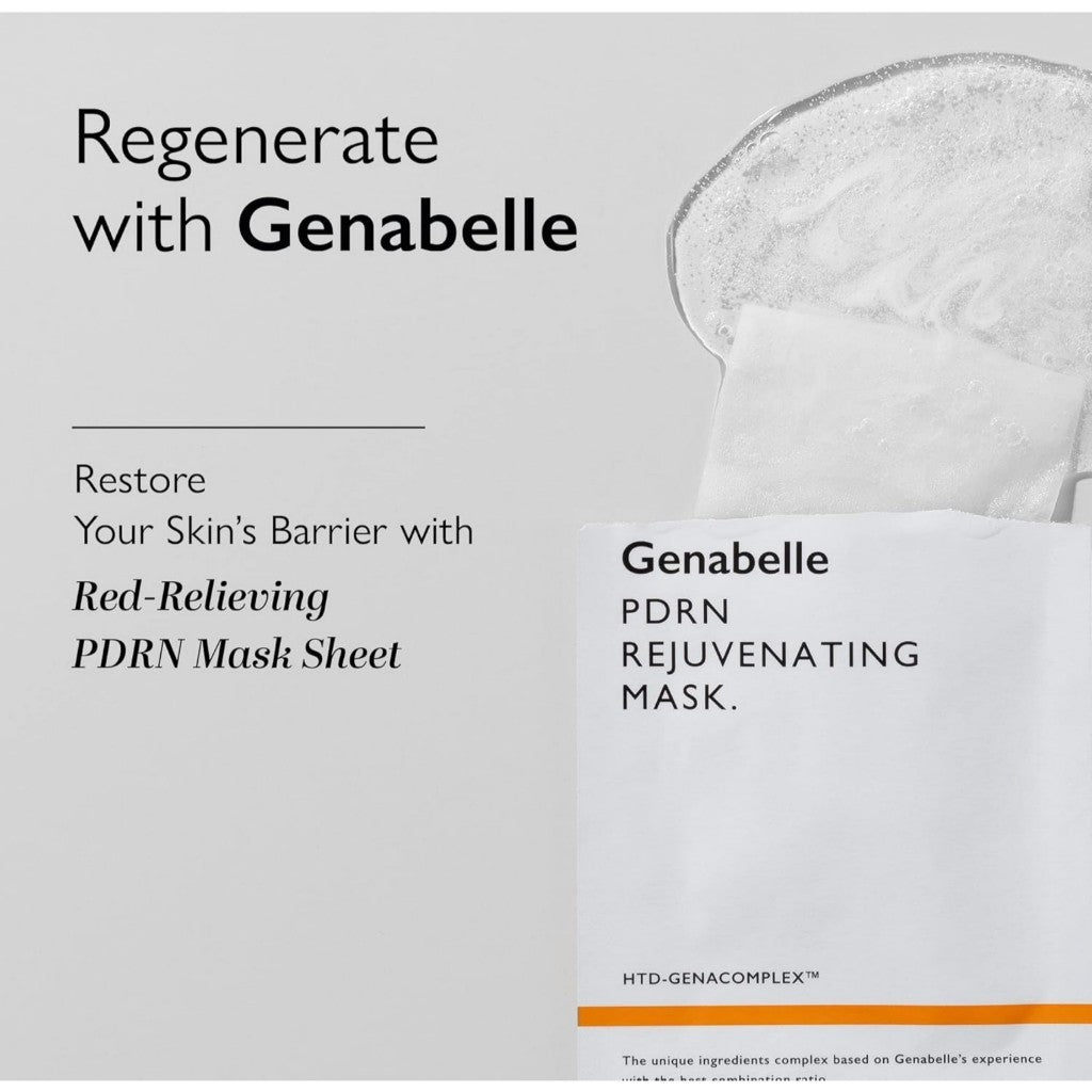 Mascarilla facial rejuvenecedora PDRN Genabelle, 5 mascarillas/1 caja