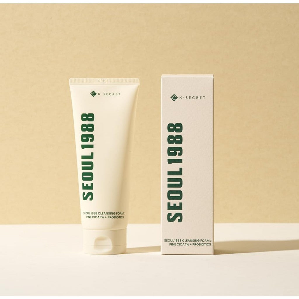 K-SECRET SEOUL 1988 Cleansing Foam 150ml / Cleansing Oil 200ml : Pine Cica 1% + Probiotics